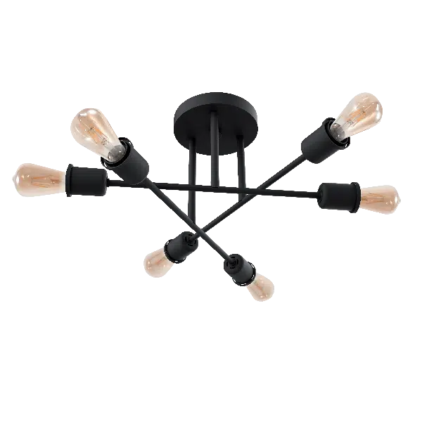 SALLY ΠΟΛΥΦΩΤΟ 6XE27 ΜΑΥΡΟ