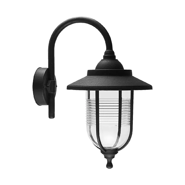 JEREMY ΦΑΝΑΡΙ ΠΡΟΣ ΤΑ ΚΑΤΩ 1XE27 ΜΑΥΡΟ IP44