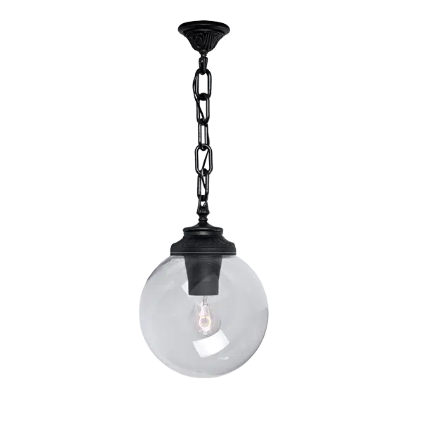 GLOBE 250 ΦΑΝΑΡΙ ΚΡΕΜΑΣΤΟ 1XE27 IP55 ΜΑΥΡΟ