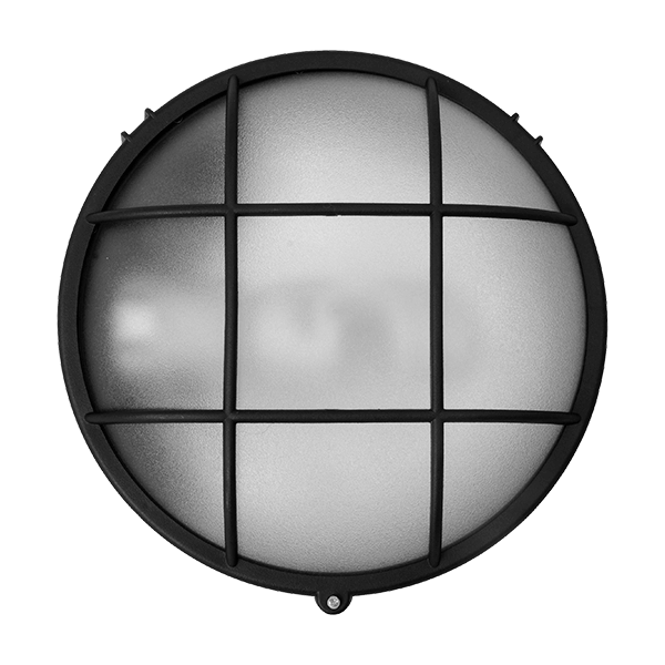 GRF314 ΠΛΑΦΟΝΙΕΡΑ 1XE27 IP44 ΜΑΥΡΗ