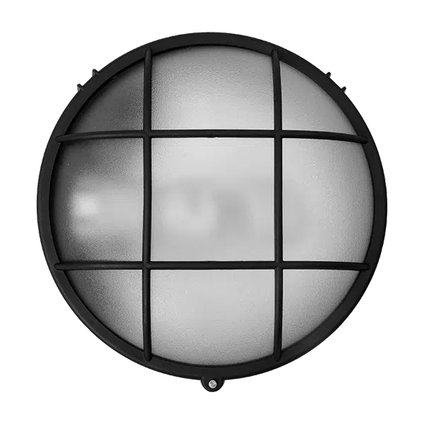 GRF314 ΠΛΑΦΟΝΙΕΡΑ 1XE27 IP44 ΜΑΥΡΗ