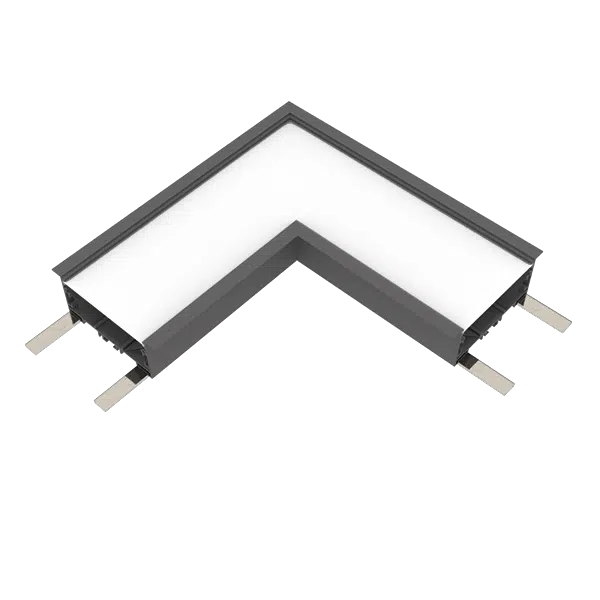 L-ΚΟΝΕΚΤΟΡΑΣ ΓΙΑ ΧΩΝΕΥΤΟ ΠΡΟΦΙΛ ELMARK 3000K ΜΑΥΡΟ