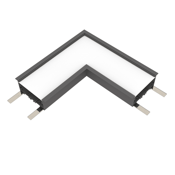 L-ΚΟΝΕΚΤΟΡΑΣ ΓΙΑ ΧΩΝΕΥΤΟ ΠΡΟΦΙΛ ELMARK 4000K ΜΑΥΡΟ