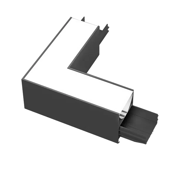 L-ΚΟΝΕΚΤΟΡΑΣ ΓΙΑ ΕΞΩΤΕΡΙΚΟ ΠΡΟΦΙΛ ELMARK 3000K ΜΑΥΡΟ