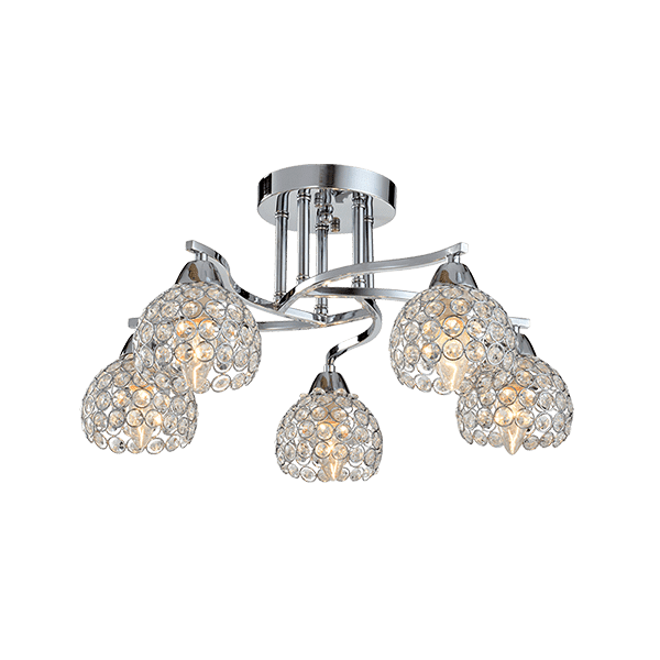 LIZA ΠΟΛΥΦΩΤΟ 5XE14 ΧΡΩΜΙΟ