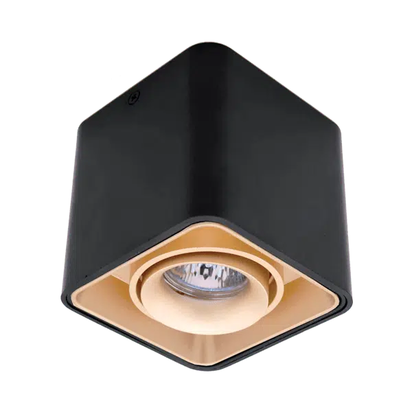 DL-044 ΤΕΤΡΑΓΩΝΟ ΜΟΝΟ ΣΠΟΤ ΕΞΩΤΕΡΙΚΗΣ ΤΟΠΟΘΕΤΗΣΗΣ ΧΡΥΣΟ/ΜΑΥΡΟ