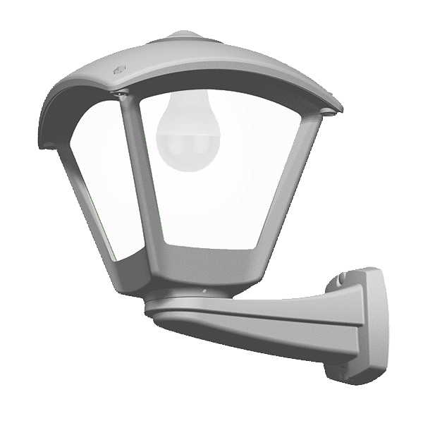 DARIO 250 GARDEN WALL LAMP 1XE27 IP55 GREY