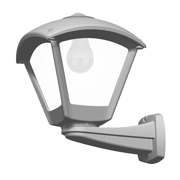 DARIO 250 GARDEN WALL LAMP 1XE27 IP55 GREY