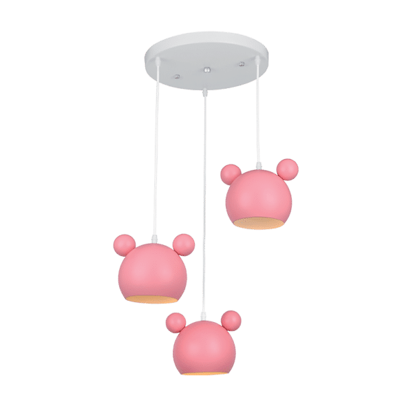 MICKEY ΚΡΕΜΑΣΤΟ ΦΩΤΙΣΤΙΚΟ 3XE27 ΡΟΖ