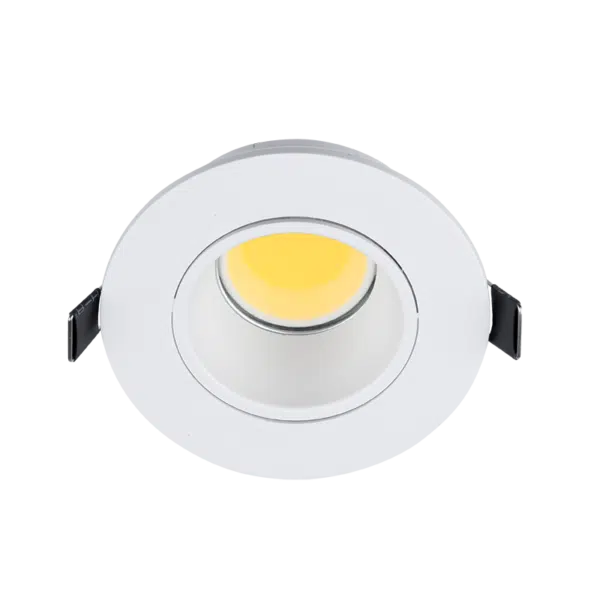 LED ΣΠΟΤ ΠΛΑΣΤΙΚΟ ΣΤΡΟΓΓΥΛΟ COB 7W 2700-3000K ΛΕΥΚΟ