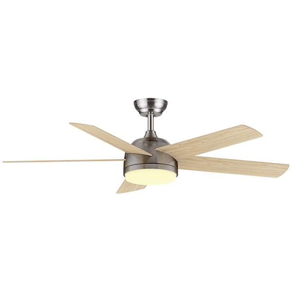 EL-1245 LED CHANDELIER WITH FAN 20W CHROME/WOOD