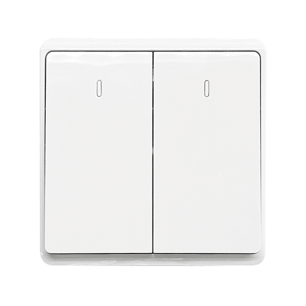 LONDON TWO BUTTONS TWO WAY SWITCH WHITE