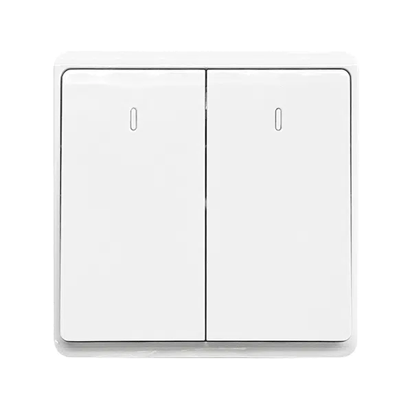 LONDON TWO BUTTONS TWO WAY SWITCH WHITE