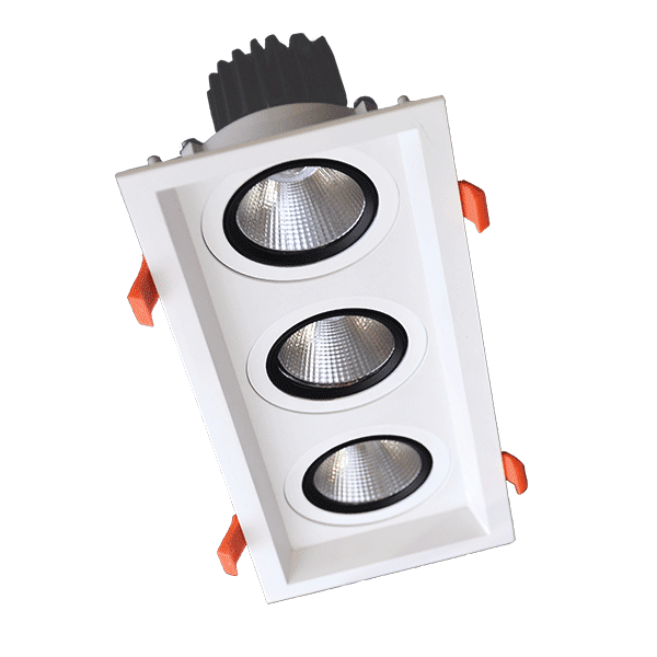 ΤΡΙΠΛΟ ΚΙΝΟΥΜΕΝΟ LED ΣΠΟΤ 3X15W 230V 4000K ΛΕΥΚΟ