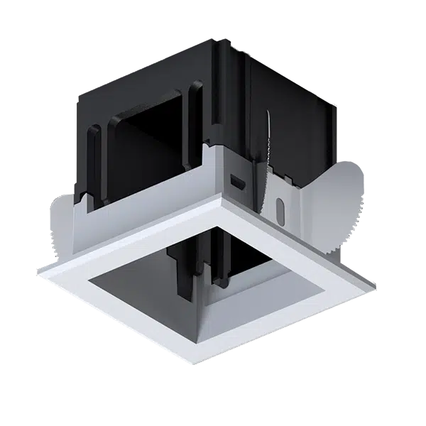 MODENA 1 MODULE RECESSED BOX WITH FRAME WHITE