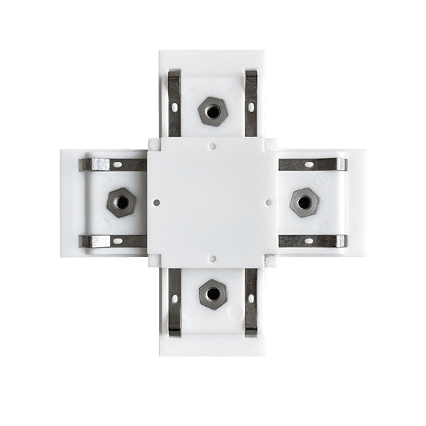 EL-XC 1 COLOUR SERIES X-CONNECTOR FOR RAIL WHITE