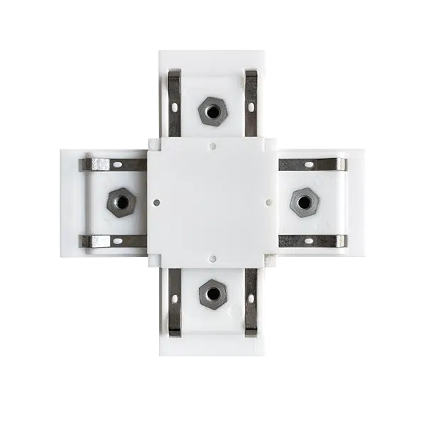 EL-XC 1 COLOUR SERIES X-CONNECTOR FOR RAIL WHITE