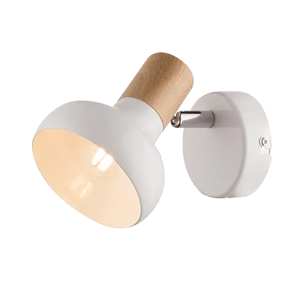 ADDY ΣΠΟΤ 1XE14 ΛΕΥΚΟ ΛΕΥΚΟ/ΞΥΛΟ