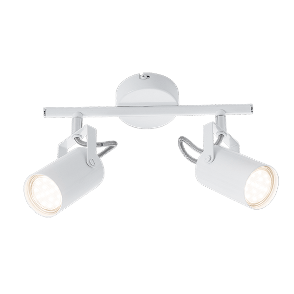 IZZY ΣΠΟΤ 2xGU10 ΛΕΥΚΟ
