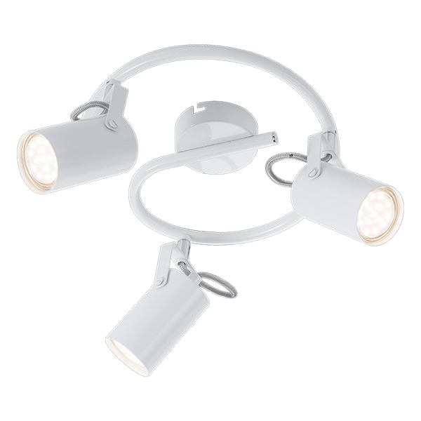 IZZY ΣΠΟΤ 3xGU10 ΛΕΥΚΟ