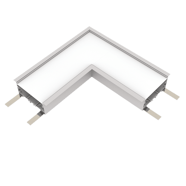 L-ΚΟΝΕΚΤΟΡΑΣ ΓΙΑ ΧΩΝΕΥΤΟ ΠΡΟΦΙΛ ELMARK 4000K ΛΕΥΚΟ