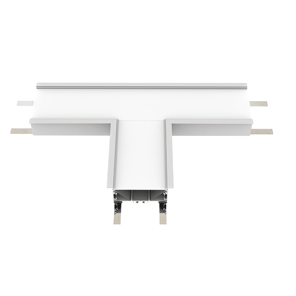 T-ΚΟΝΕΚΤΟΡΑΣ ΓΙΑ ΧΩΝΕΥΤΟ ΠΡΟΦΙΛ ELMARK 3000K ΛΕΥΚΟ