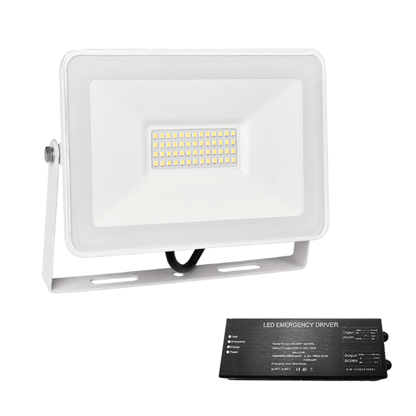 VEGA SLIM SMD LED ΠΡΟΒΟΛΕΑΣ 100W 4000K ΛΕΥΚΟ+ ΚΙΤ ΑΣΦΑΛΕΙΑΣ