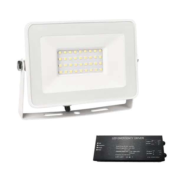 VEGA SLIM SMD LED ΠΡΟΒΟΛΕΑΣ 30W 4000K ΛΕΥΚΟ+ ΚΙΤ ΑΣΦΑΛΕΙΑΣ