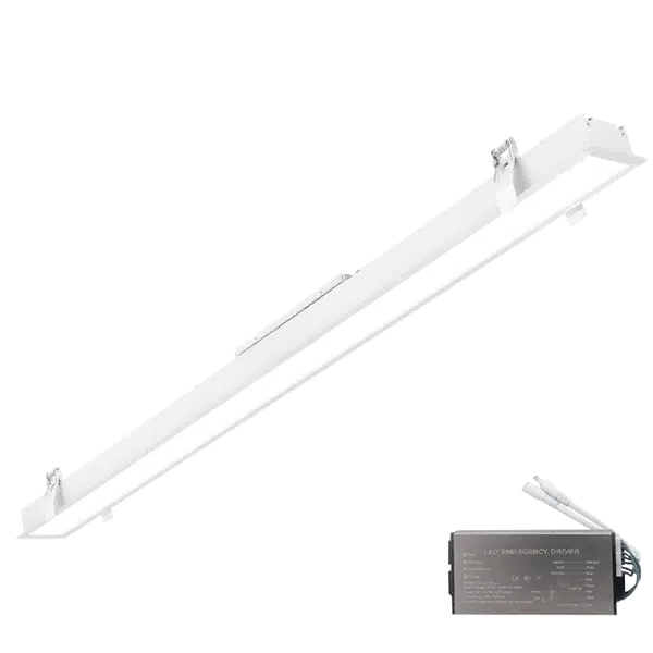 ELMARK LED ΠΡΟΦΙΛ ΧΩΝΕΥΤΗΣ ΤΟΠΟΘΕΤΗΣΗΣ 600mm 24W 4000K ΛΕΥΚΟ + EMERGENCY KIT