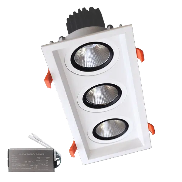 ΤΡΠΛΟ LED ΣΠΟΤ3X15W 230V 4000K WH+ΚΙΤ ΚΙΤ ΑΣΦΑΛΕΙΑΣ