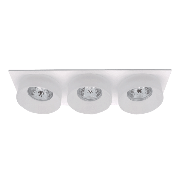 SA-045/3 ΤΡΙΠΛΟ ΣΠΟΤ ΤΕΤΡΑΓΩΝΟ ΛΕΥΚΟ/ΛΕΥΚΟ