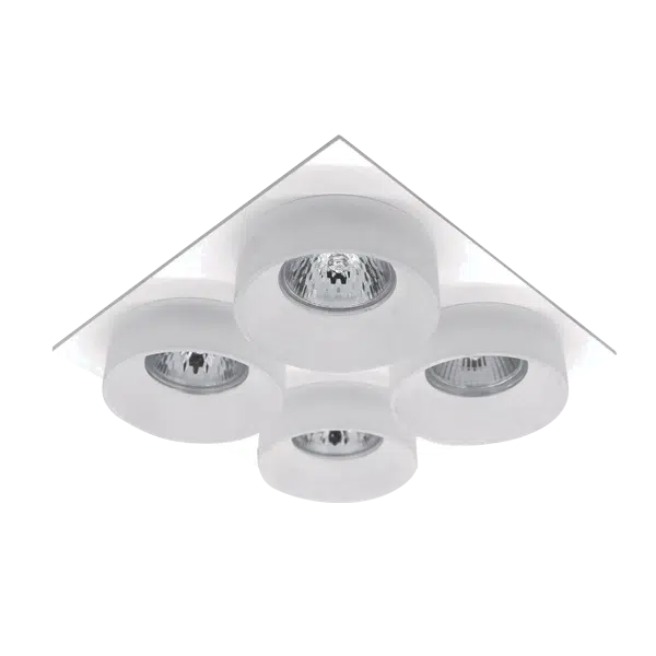 SA-045/4 ΤΕΤΡΑΠΛΟ ΣΠΟΤ ΤΕΤΡΑΓΩΝΟ ΛΕΥΚΟ/ΛΕΥΚΟ