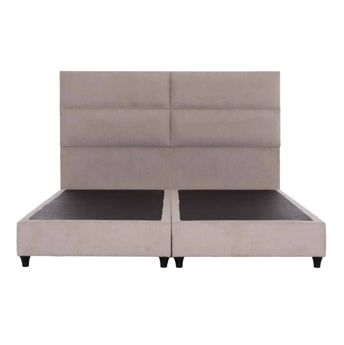 ΚΡΕΒΑΤΙ ΥΠΕΡΔΙΠΛΟ MILO ΑΠΟ ΜΠΕΖ ΥΦΑΣΜΑ HM628.32 ΓΙΑ ΣΤΡΩΜΑ 180x200 εκ. - Image 3