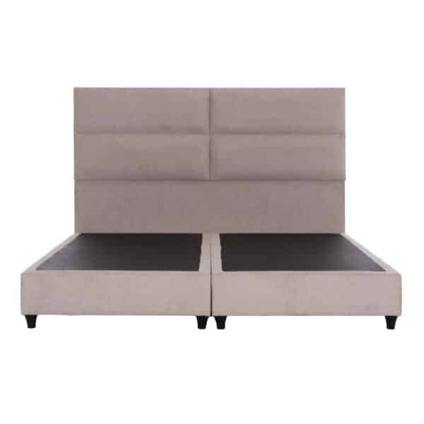 ΚΡΕΒΑΤΙ ΥΠΕΡΔΙΠΛΟ MILO ΑΠΟ ΜΠΕΖ ΥΦΑΣΜΑ HM628.32 ΓΙΑ ΣΤΡΩΜΑ 180x200 εκ. - Image 3