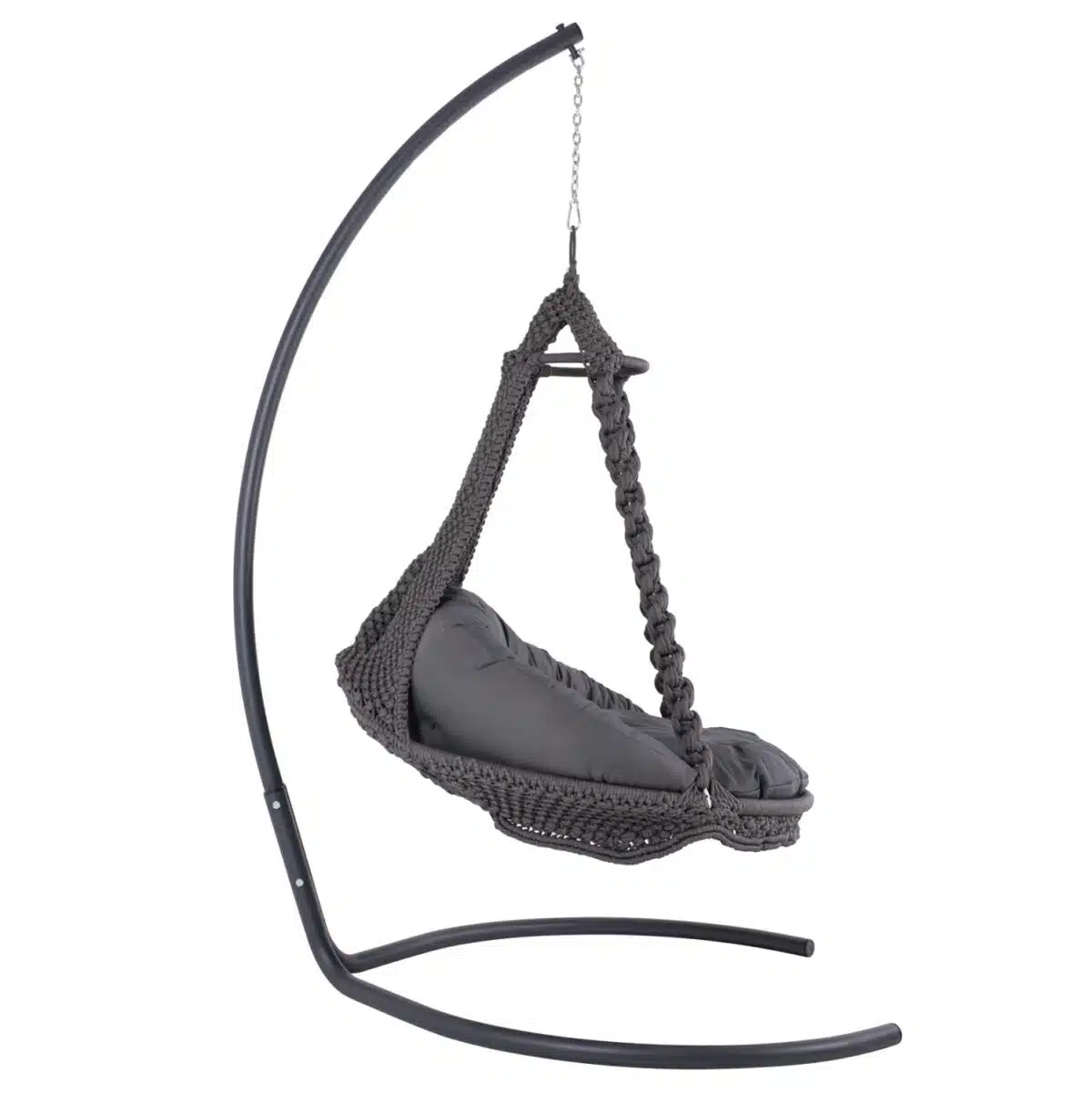 ΚΡΕΜΑΣΤΗ ΦΩΛΙΑ AUGUST ΜΑΚΡΑΜΕ-ΜΕΤΑΛΛΟ ΑΝΘΡΑΚΙ HM5922.10 123x113x145Υεκ. - Image 3