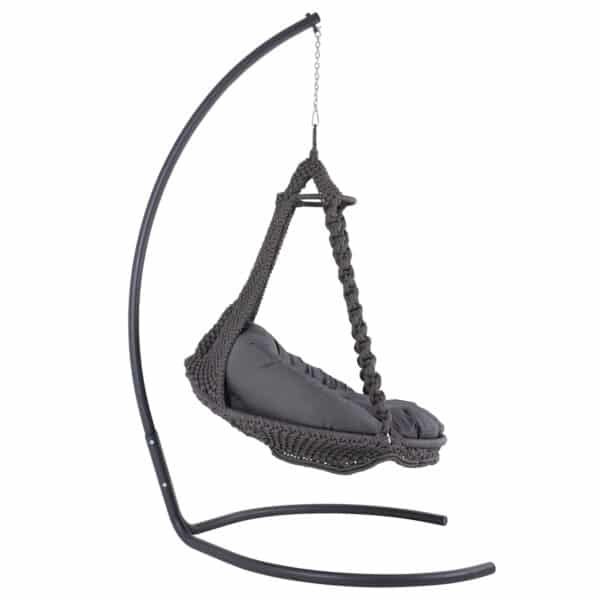 ΚΡΕΜΑΣΤΗ ΦΩΛΙΑ AUGUST ΜΑΚΡΑΜΕ-ΜΕΤΑΛΛΟ ΑΝΘΡΑΚΙ HM5922.10 123x113x145Υεκ. - Image 3