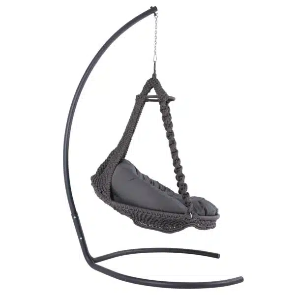 ΚΡΕΜΑΣΤΗ ΦΩΛΙΑ AUGUST ΜΑΚΡΑΜΕ-ΜΕΤΑΛΛΟ ΑΝΘΡΑΚΙ HM5922.10 123x113x145Υεκ. - Image 3