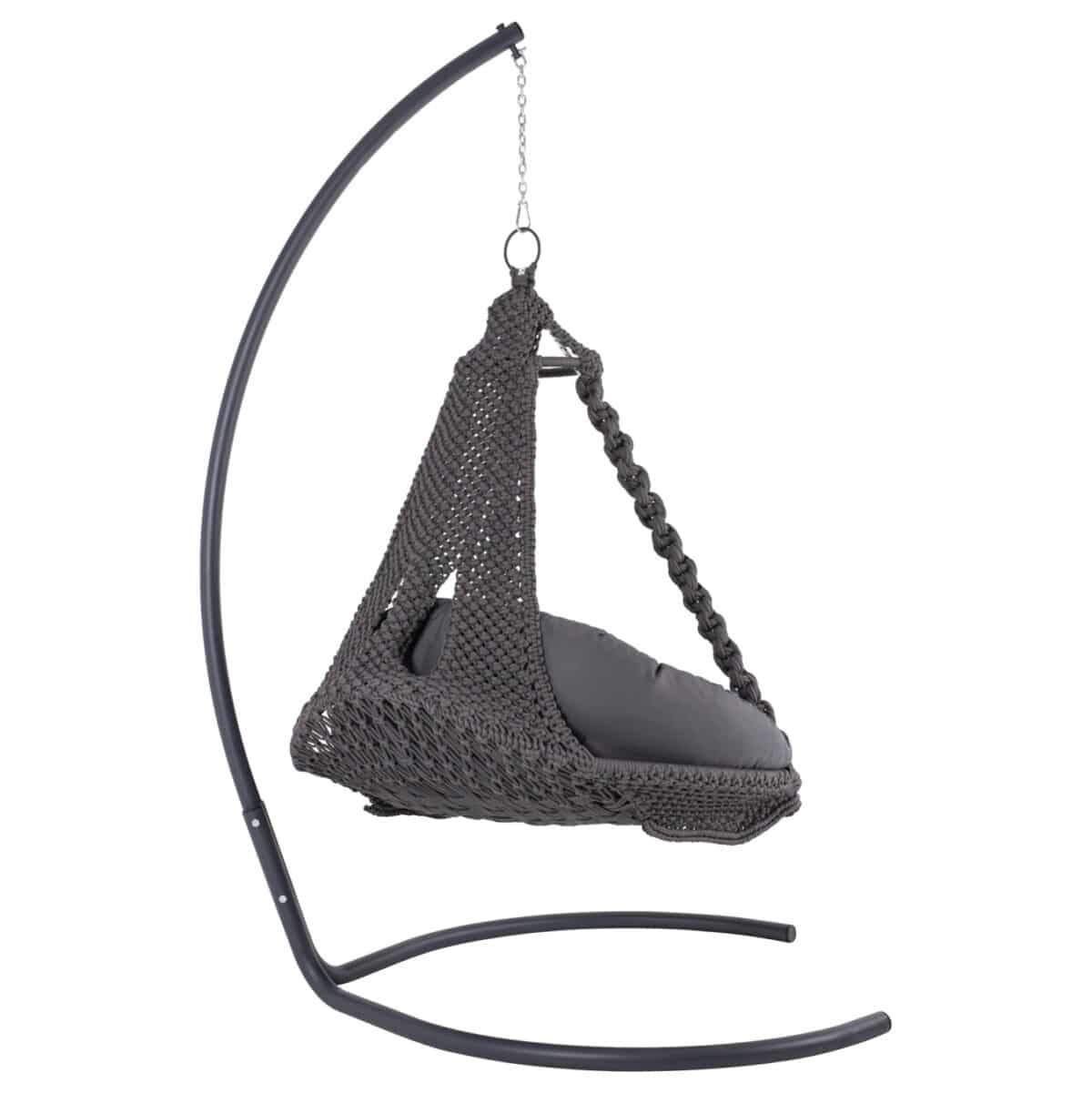 ΚΡΕΜΑΣΤΗ ΦΩΛΙΑ AUGUST ΜΑΚΡΑΜΕ-ΜΕΤΑΛΛΟ ΑΝΘΡΑΚΙ HM5922.10 123x113x145Υεκ. - Image 4