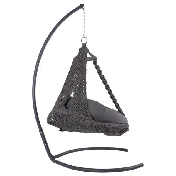 ΚΡΕΜΑΣΤΗ ΦΩΛΙΑ AUGUST ΜΑΚΡΑΜΕ-ΜΕΤΑΛΛΟ ΑΝΘΡΑΚΙ HM5922.10 123x113x145Υεκ. - Image 4