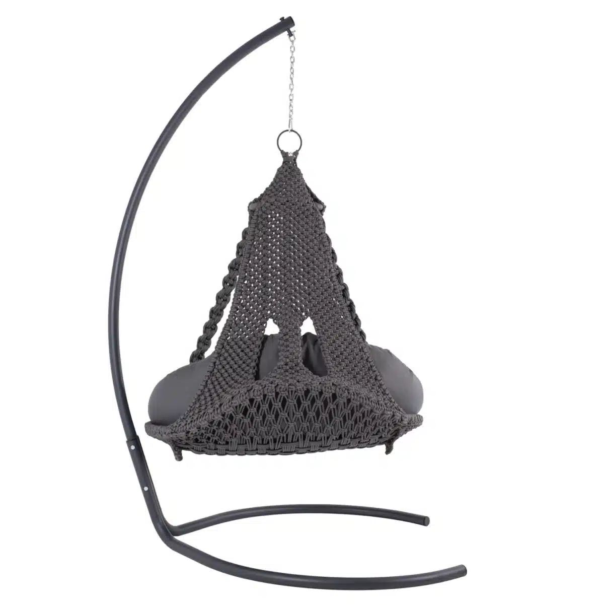 ΚΡΕΜΑΣΤΗ ΦΩΛΙΑ AUGUST ΜΑΚΡΑΜΕ-ΜΕΤΑΛΛΟ ΑΝΘΡΑΚΙ HM5922.10 123x113x145Υεκ. - Image 5