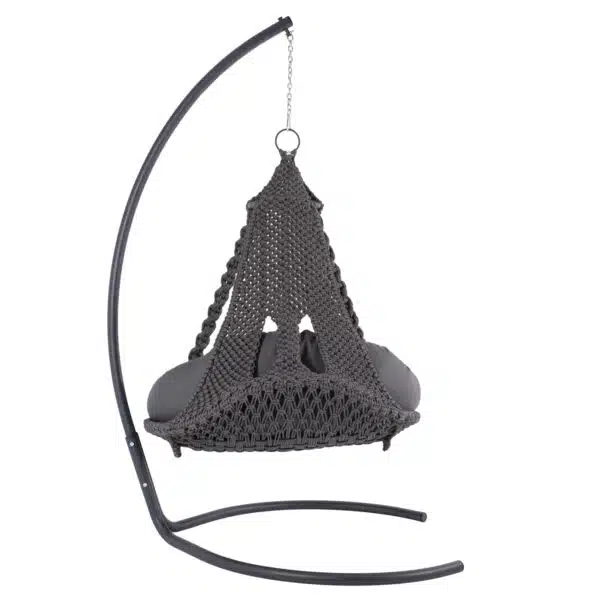 ΚΡΕΜΑΣΤΗ ΦΩΛΙΑ AUGUST ΜΑΚΡΑΜΕ-ΜΕΤΑΛΛΟ ΑΝΘΡΑΚΙ HM5922.10 123x113x145Υεκ. - Image 5