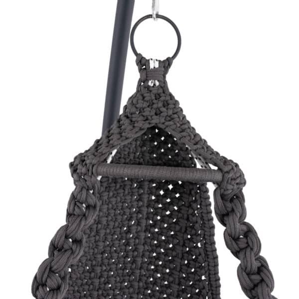 ΚΡΕΜΑΣΤΗ ΦΩΛΙΑ AUGUST ΜΑΚΡΑΜΕ-ΜΕΤΑΛΛΟ ΑΝΘΡΑΚΙ HM5922.10 123x113x145Υεκ. - Image 6