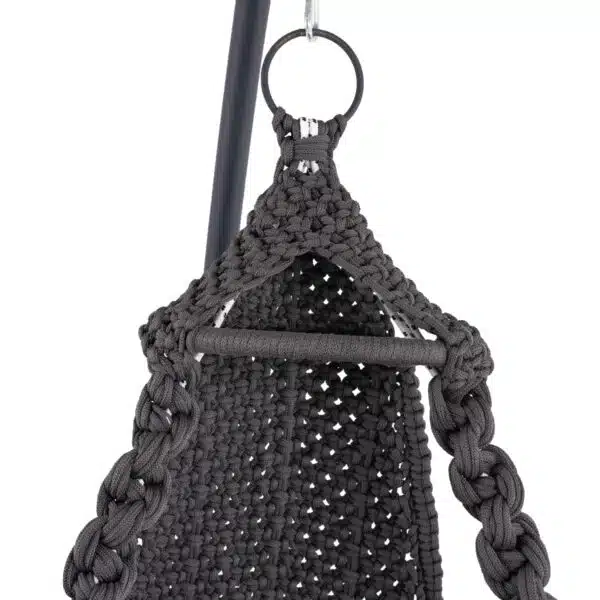 ΚΡΕΜΑΣΤΗ ΦΩΛΙΑ AUGUST ΜΑΚΡΑΜΕ-ΜΕΤΑΛΛΟ ΑΝΘΡΑΚΙ HM5922.10 123x113x145Υεκ. - Image 6