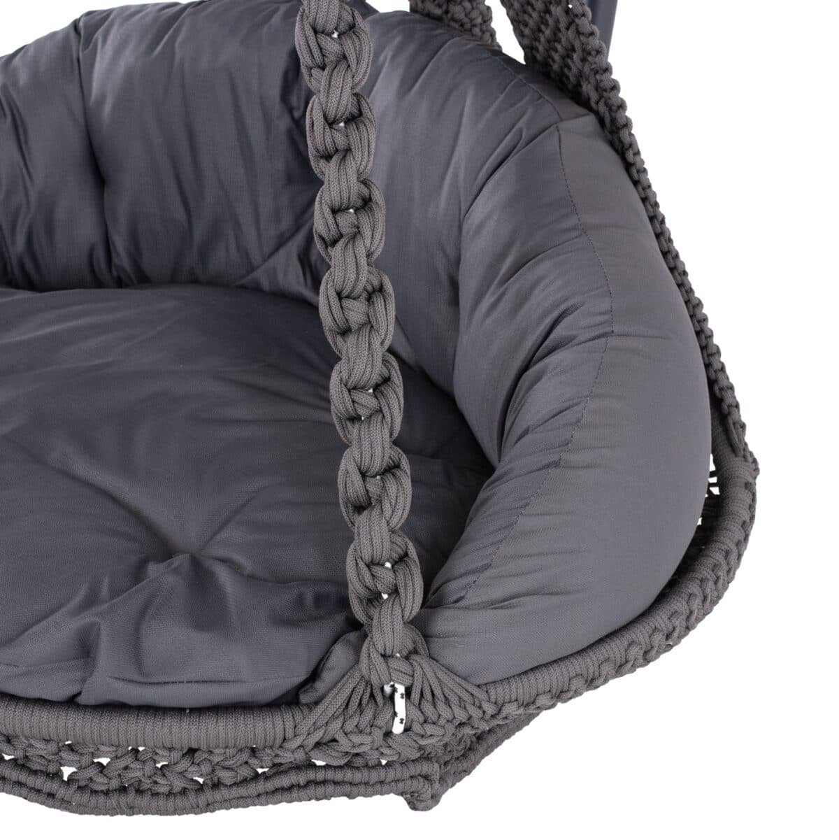 ΚΡΕΜΑΣΤΗ ΦΩΛΙΑ AUGUST ΜΑΚΡΑΜΕ-ΜΕΤΑΛΛΟ ΑΝΘΡΑΚΙ HM5922.10 123x113x145Υεκ. - Image 8