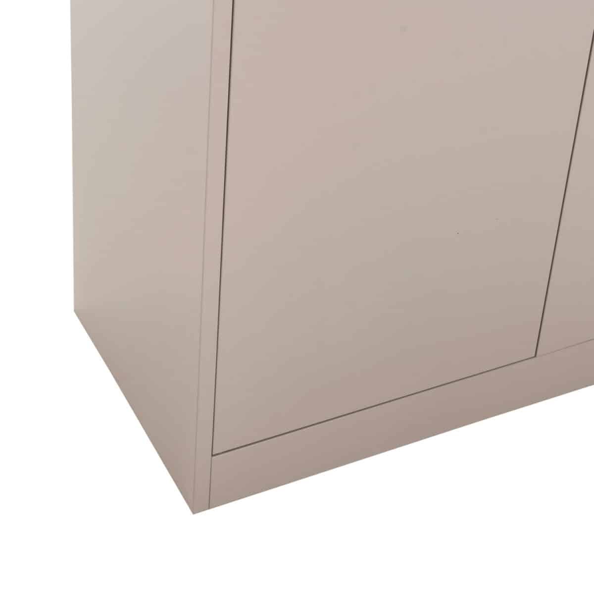 ΝΤΟΥΛΑΠΑ ΜΕΤΑΛΛΙΚΗ DURON HM5959.01 ΔΙΦΥΛΛΗ ΜΕ 5 ΑΠΟΘ. ΧΩΡΟΥΣ ΓΚΡΙ 90Χ40Χ180Yεκ - Image 9