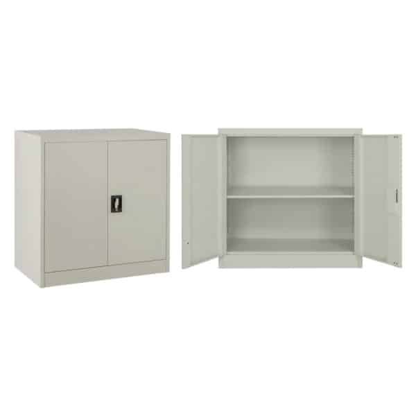 ΝΤΟΥΛΑΠΑ ΜΕΤΑΛΛΙΚΗ HM5960.01 ΜΕ 2 ΑΠΟΘΗΚΕΥΤΙΚΟΥΣ ΧΩΡΟΥΣ ΓΚΡΙ 90Χ40Χ90Υεκ.