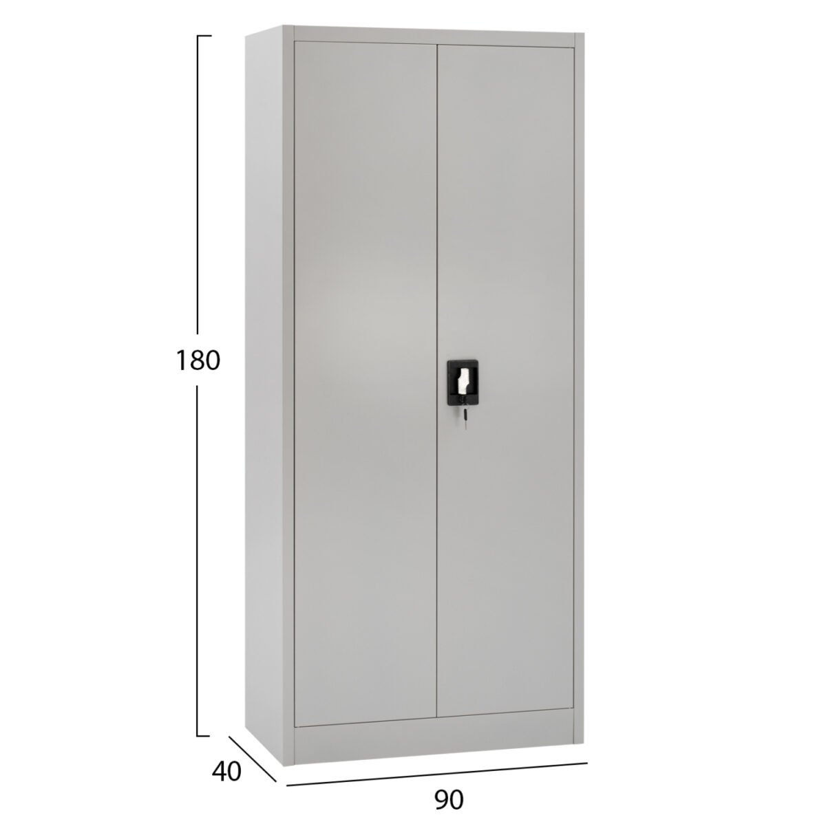 ΝΤΟΥΛΑΠΑ ΜΕΤΑΛΛΙΚΗ HM5961.01 ΜΕ ΧΩΡΙΣΜΑ ΔΙΦΥΛΛΗ ΑΝΟΙΧΤΟ ΓΚΡΙ 90Χ40Χ180Yεκ. - Image 2