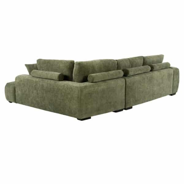 ΚΑΝΑΠΕΣ ΓΩΝΙΑ (ΔΕΞΙΑ) COVEN HM3266.14R ΠΡΑΣΙΝΟ ΥΦΑΣΜΑ 298x102-208x85Υεκ. - Image 5