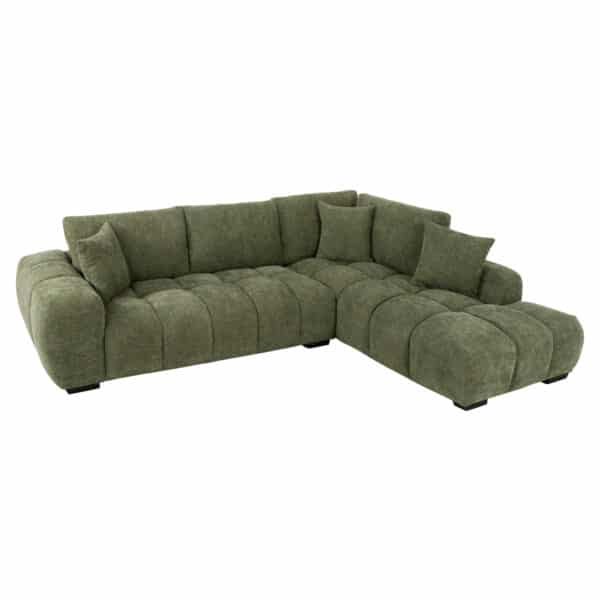 ΚΑΝΑΠΕΣ ΓΩΝΙΑ (ΔΕΞΙΑ) COVEN HM3266.14R ΠΡΑΣΙΝΟ ΥΦΑΣΜΑ 298x102-208x85Υεκ.