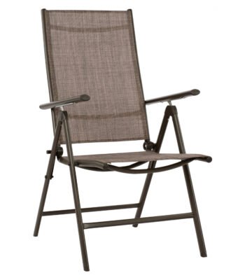 ΠΟΛΥΘΡΟΝΑ ZURI  7ΘΕΣΕΩΝ ΠΤΥΣ/ΝΗ ΜΕΤΑΛΛΙΚΗ ΚΑΦΕ ME ΚΑΦΕ TEXTILENE HM5700.02 55x70x103Υ εκ.